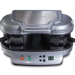 NEW Hamilton Beach Silver Breakfast Maker with Dual Compartments